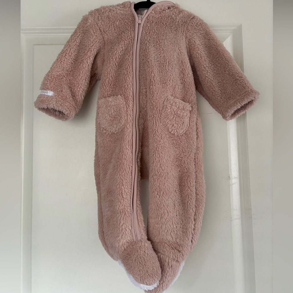Cozy Pink Fleece Onesie